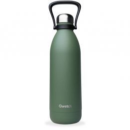 Botella QWETCH Isotérmica inox 1500ml Verde Kaki Granito